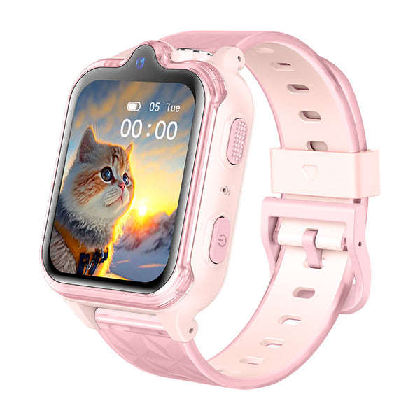 2026 4G Android Hot Sale Dual Camera Big Screen GPS SOS Videocall Kids SmartWatch KT42