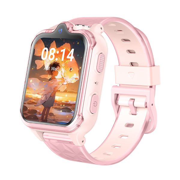2026 4G Android Hot Sale Dual Camera Big Screen GPS SOS Videocall Kids SmartWatch KT42