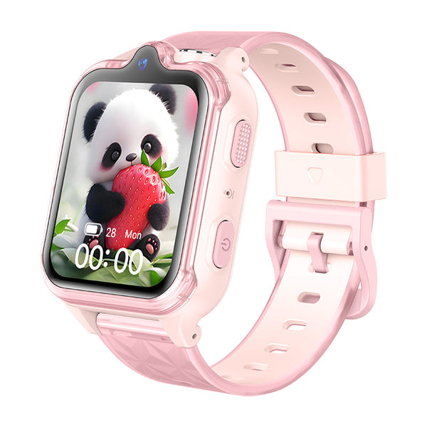 2026 4G Android Hot Sale Dual Camera Big Screen GPS SOS Videocall Kids SmartWatch KT42