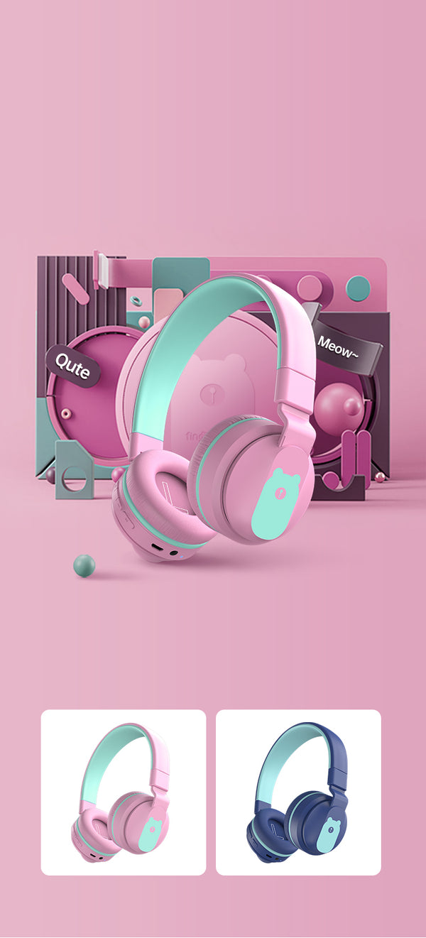 Children Wireless Low dB Bluetooth Headset Headphones DP10