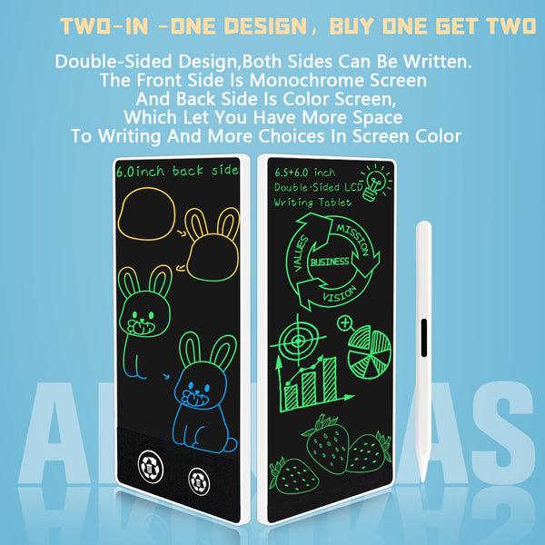 6.5inch Portable size LCD Double-Sided Writing Tablet board DN065