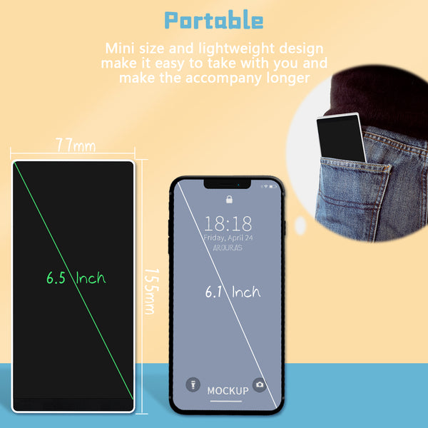 6.5inch Portable size LCD Double-Sided Writing Tablet board DN065