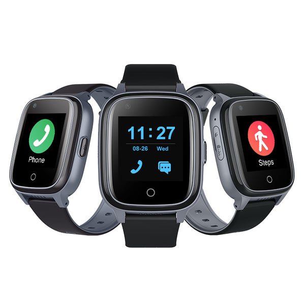 Wonlex New 4G Senior GPS Watch HR&BR monitoring SOS Watch KT17S